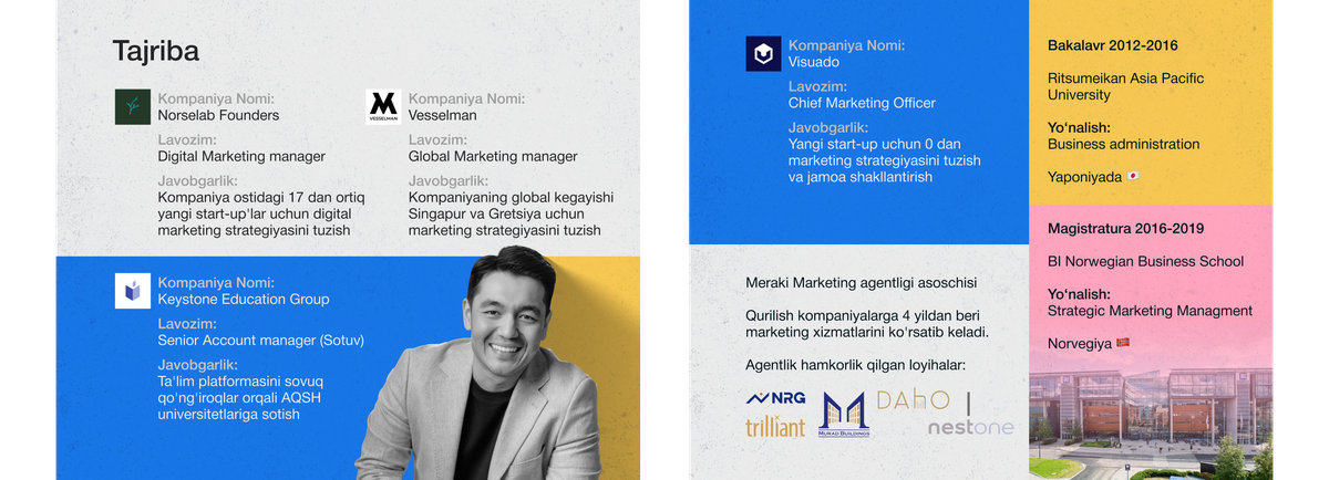 Shaha Dolimov presentation design: presentation artwork